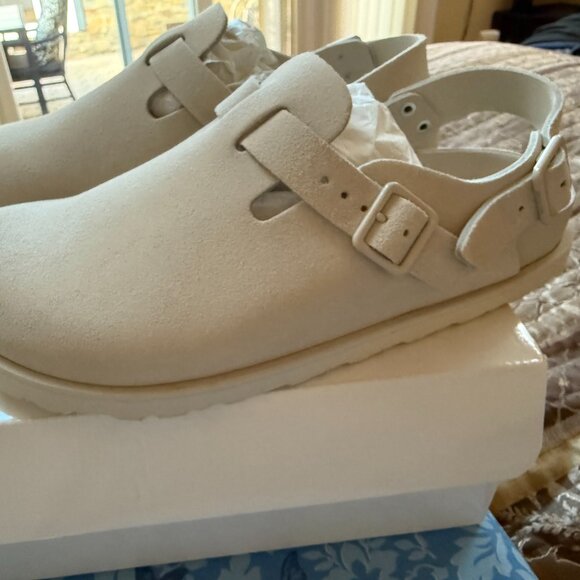 BIRKENSTOCK 1774 Tokio suede clogs, Size: IT39,  white-off - Picture 5 of 5